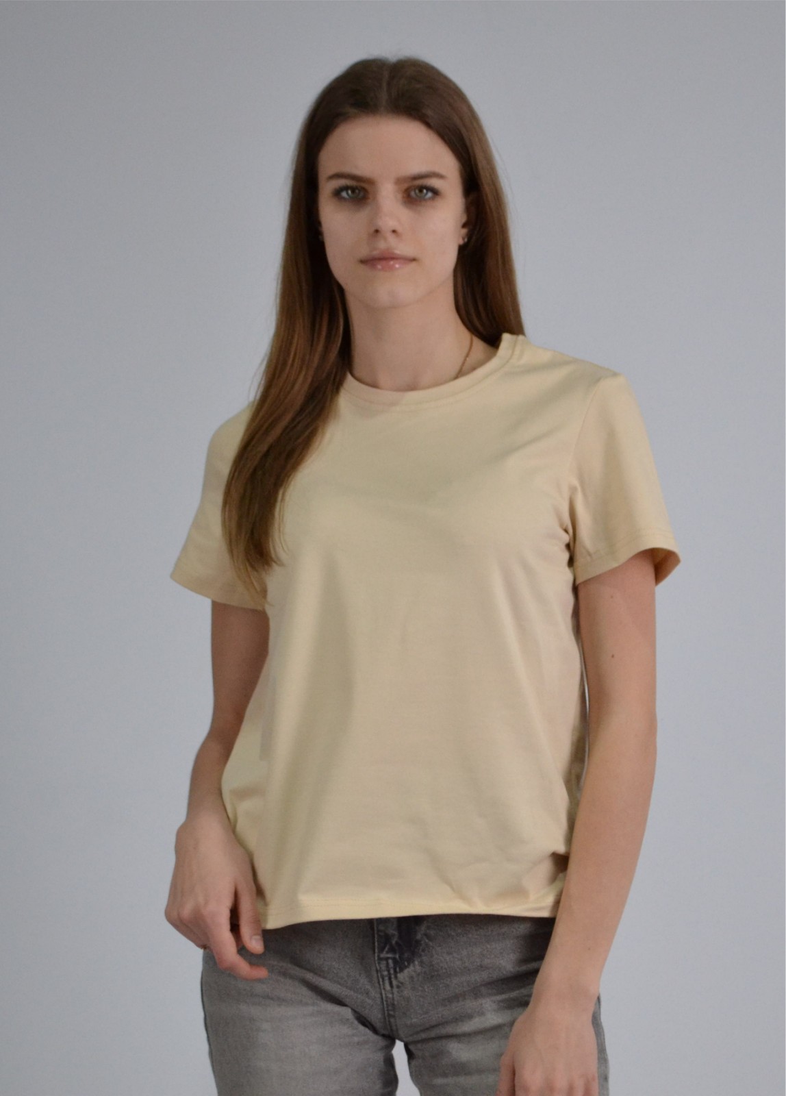 Футболка жіноча Premium бежевий S-XL